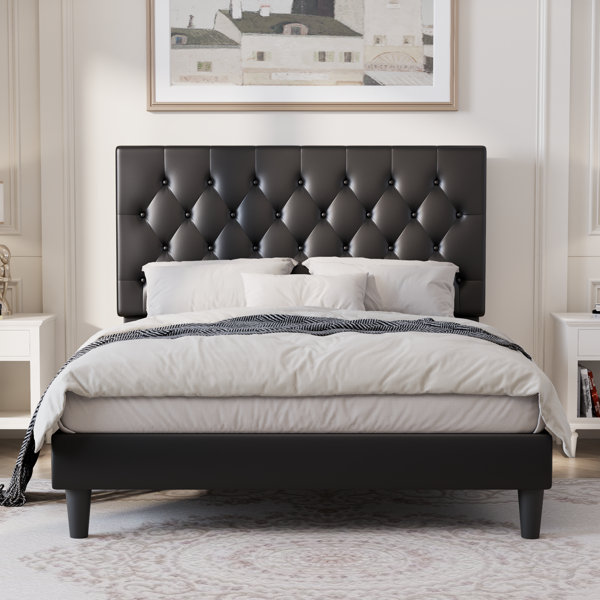 Corneau upholstered panel deals headboard